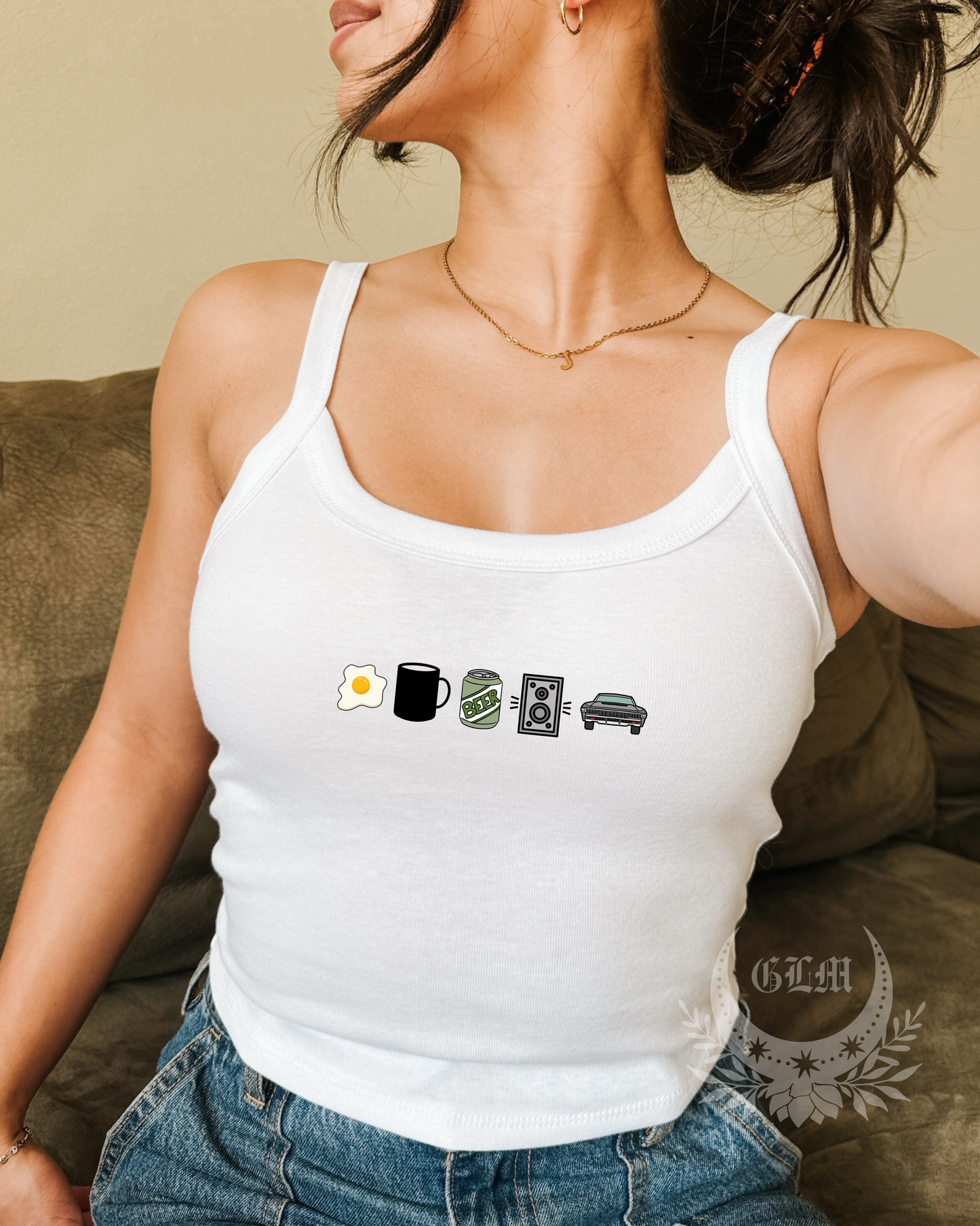 Eggs, Coffee, Beer, Music, Cars Tank