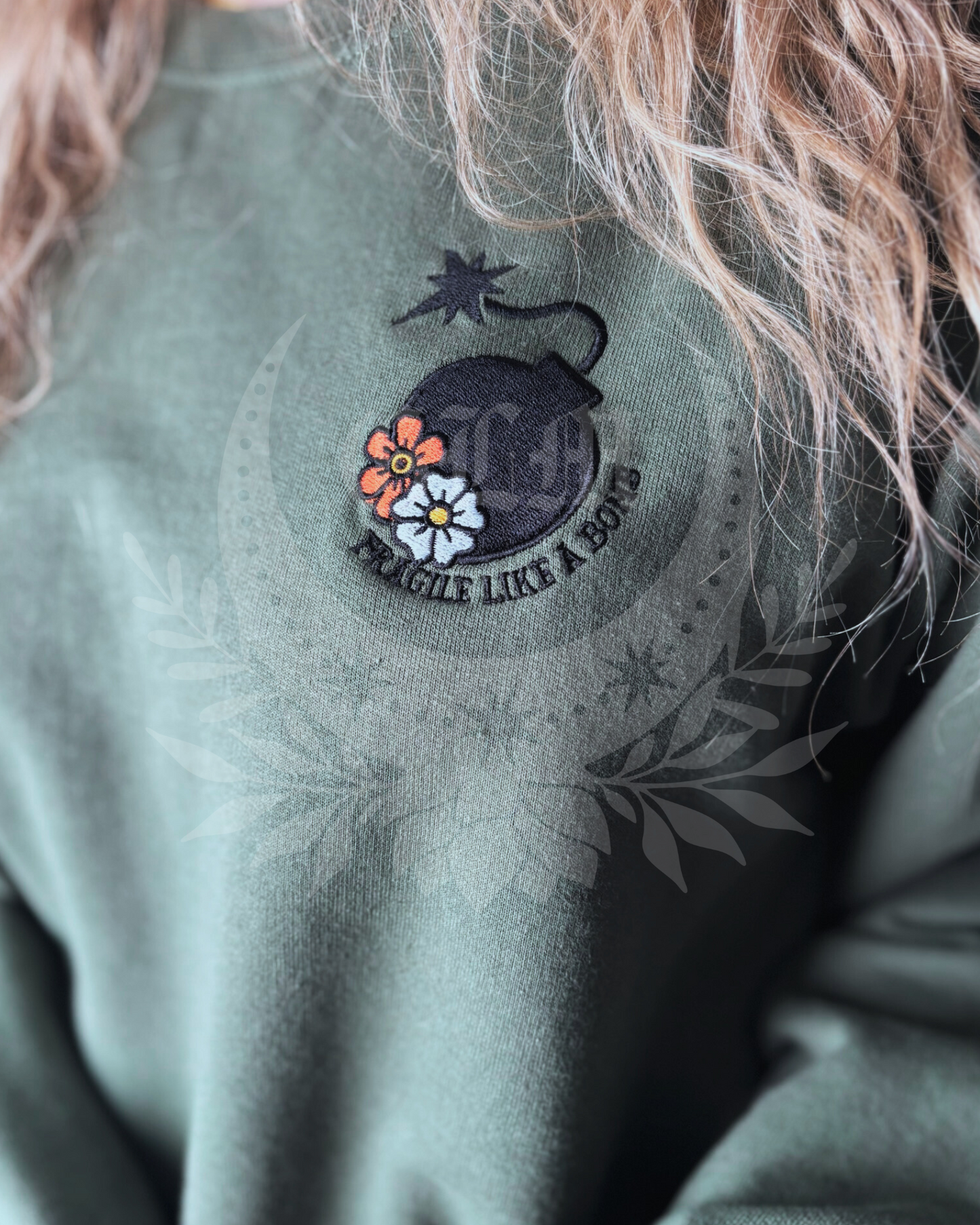 Fragile Like a Bomb Crop Hoodie