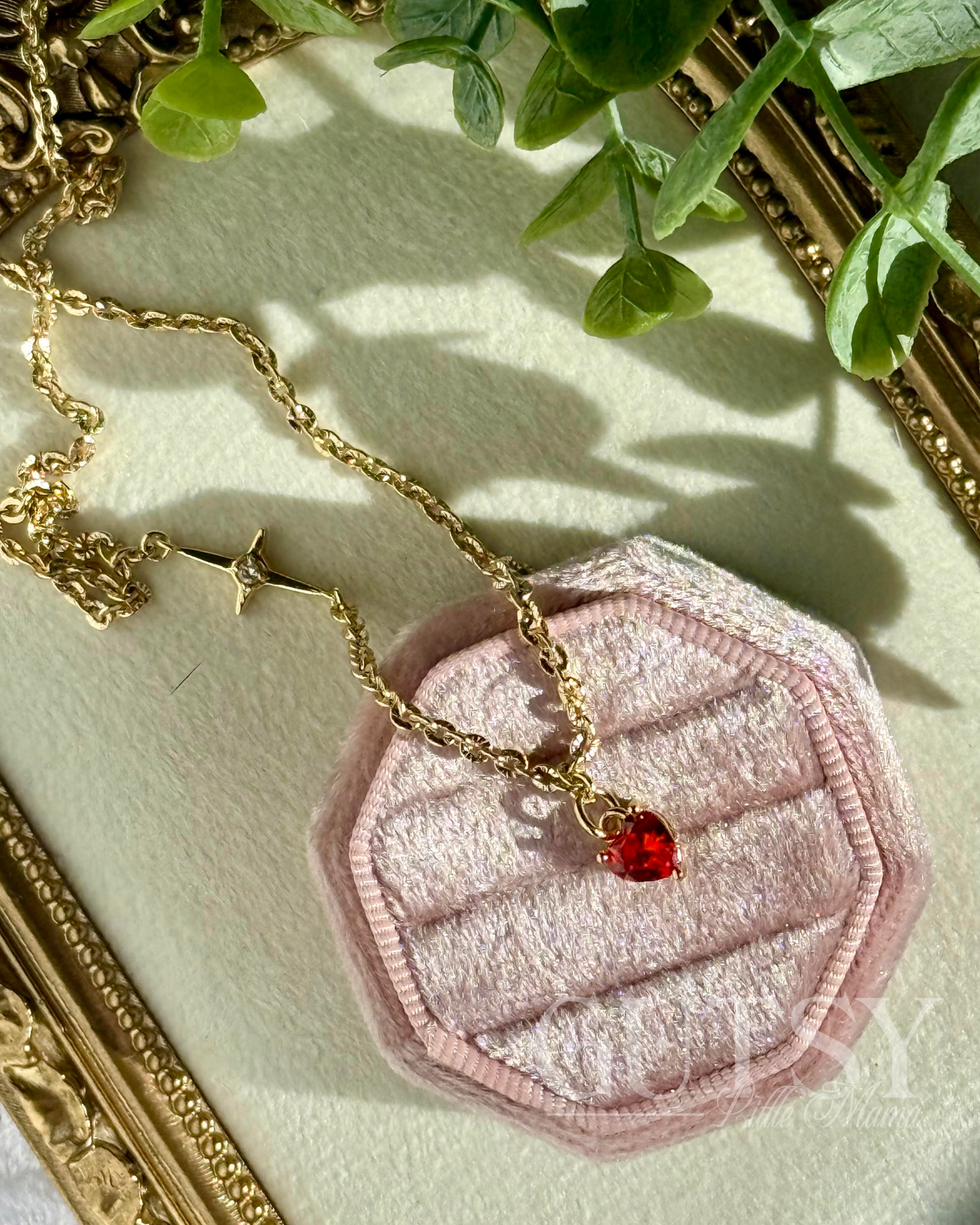 The Firehearted Necklace (gold and silver)