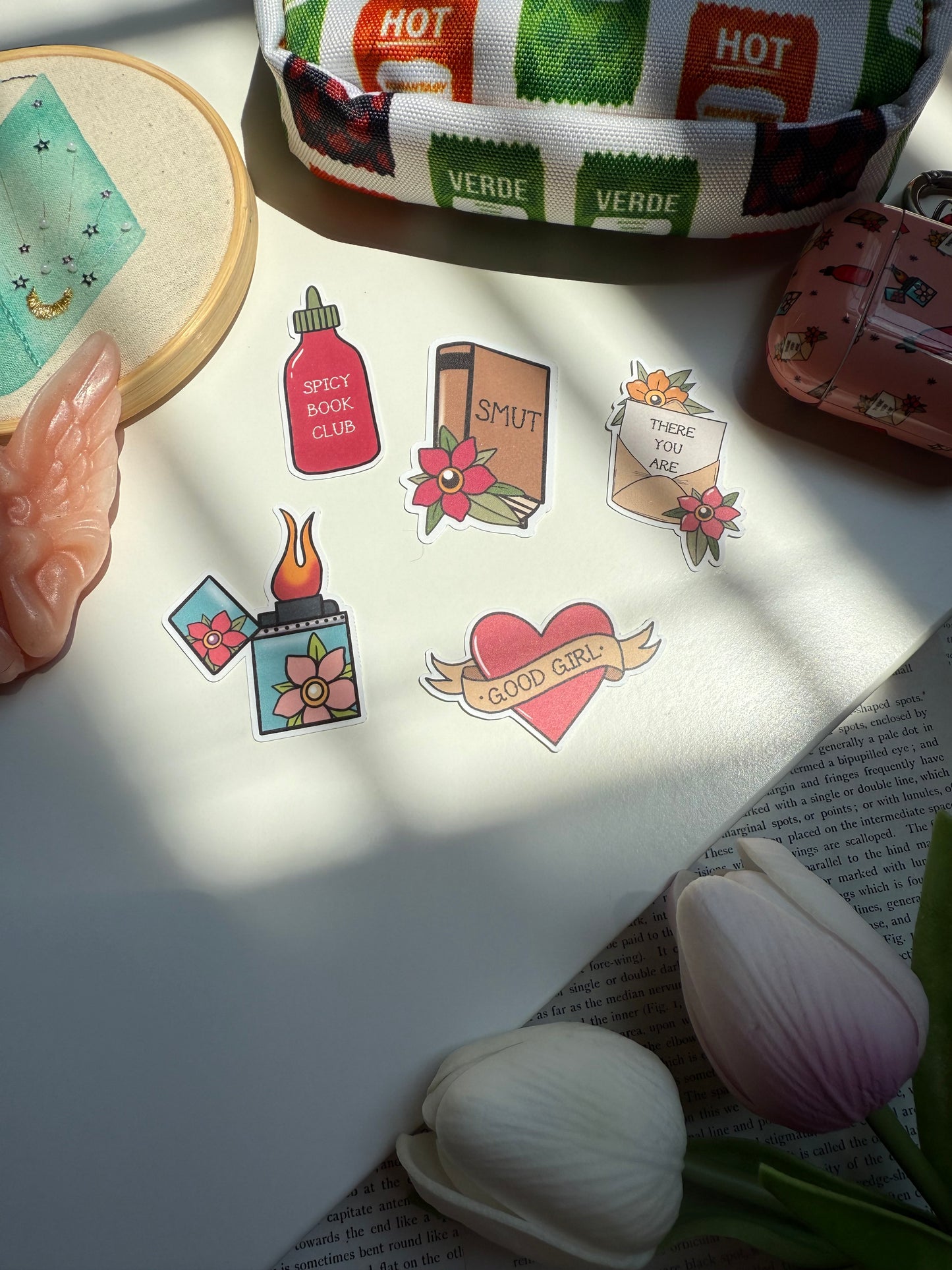 Spicy Reader Stickers