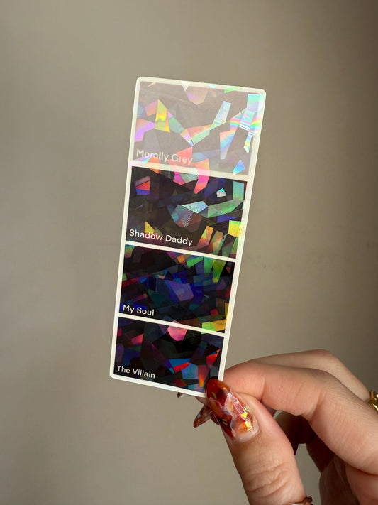 Morally Grey | Shadow Daddy | My Soul | The Villain Pantone Sticker