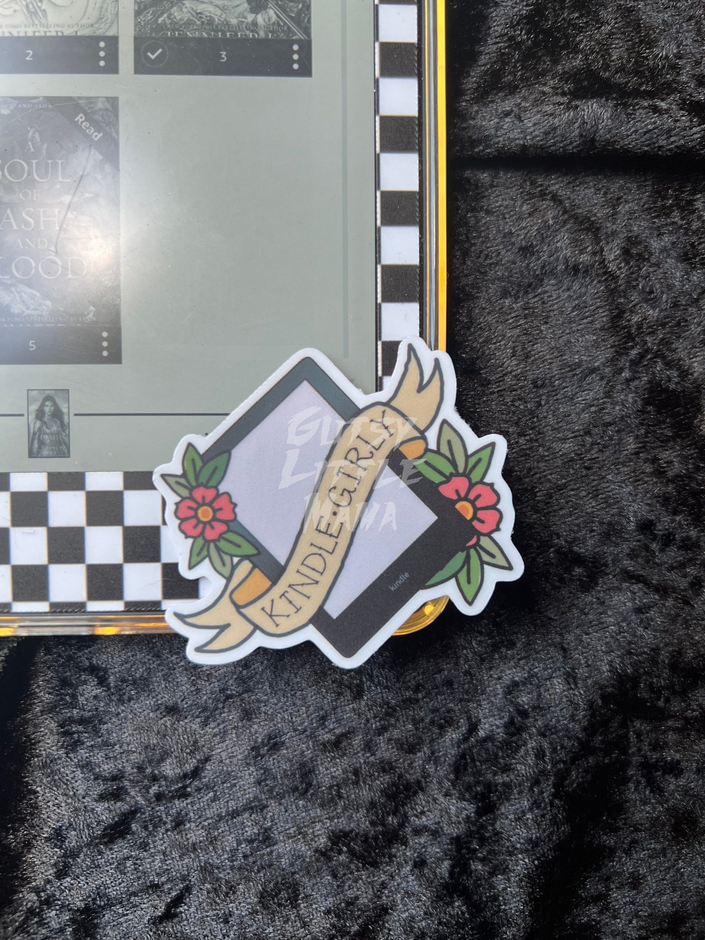 Kindle Girly Sticker