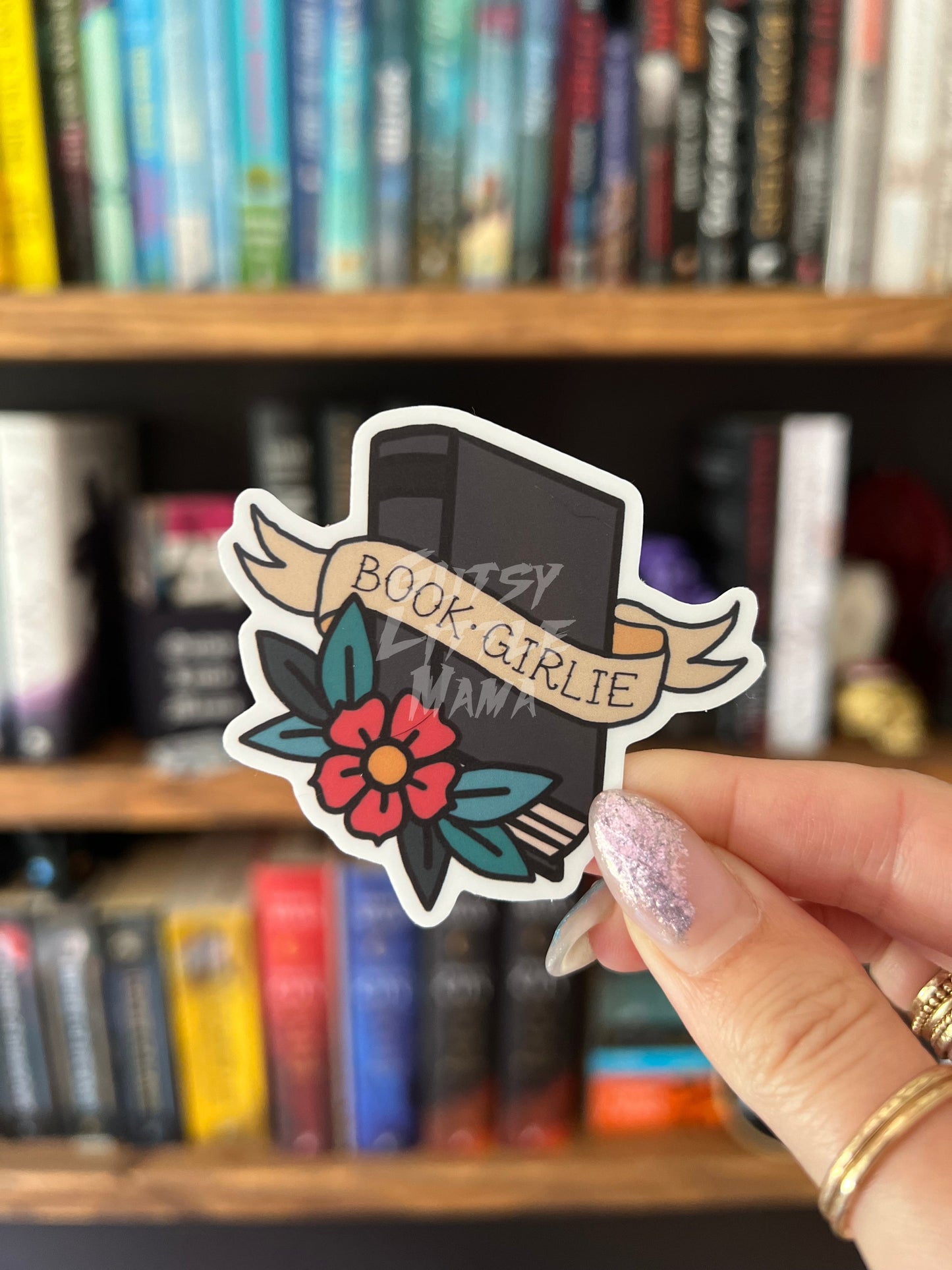 Bookish Girlie Physical Books Sticker