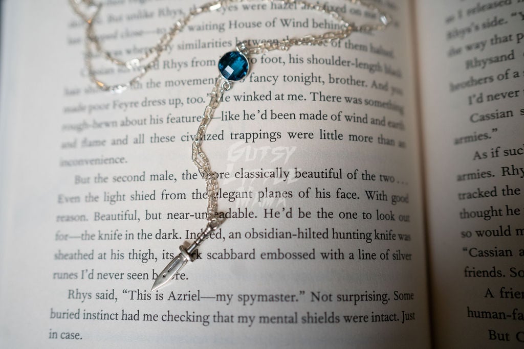 Azriel, The Shadowsinger Fae & Fantasy Sterling Silver Necklace