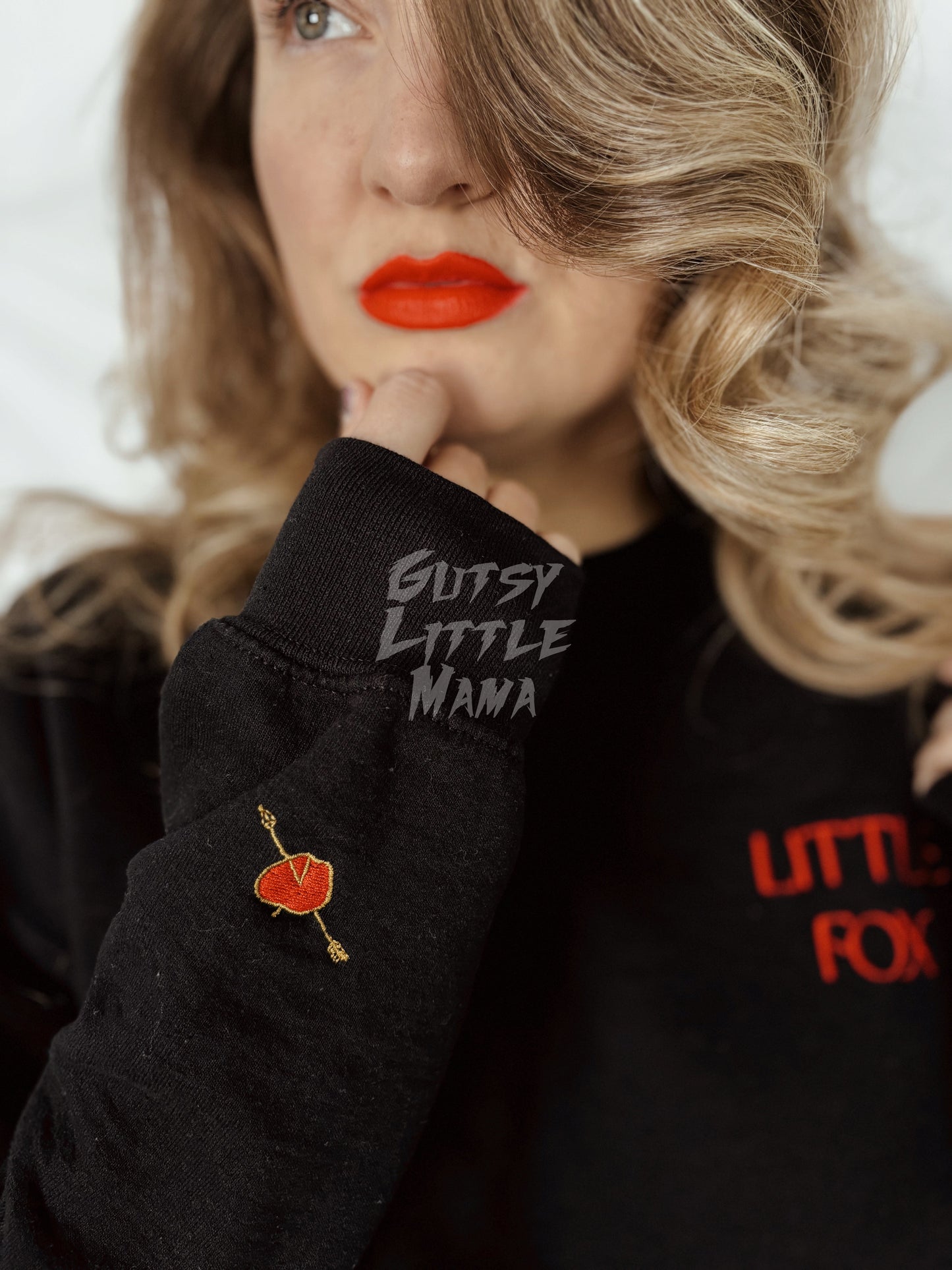 Little Fox Luxe Sweatshirt - Black