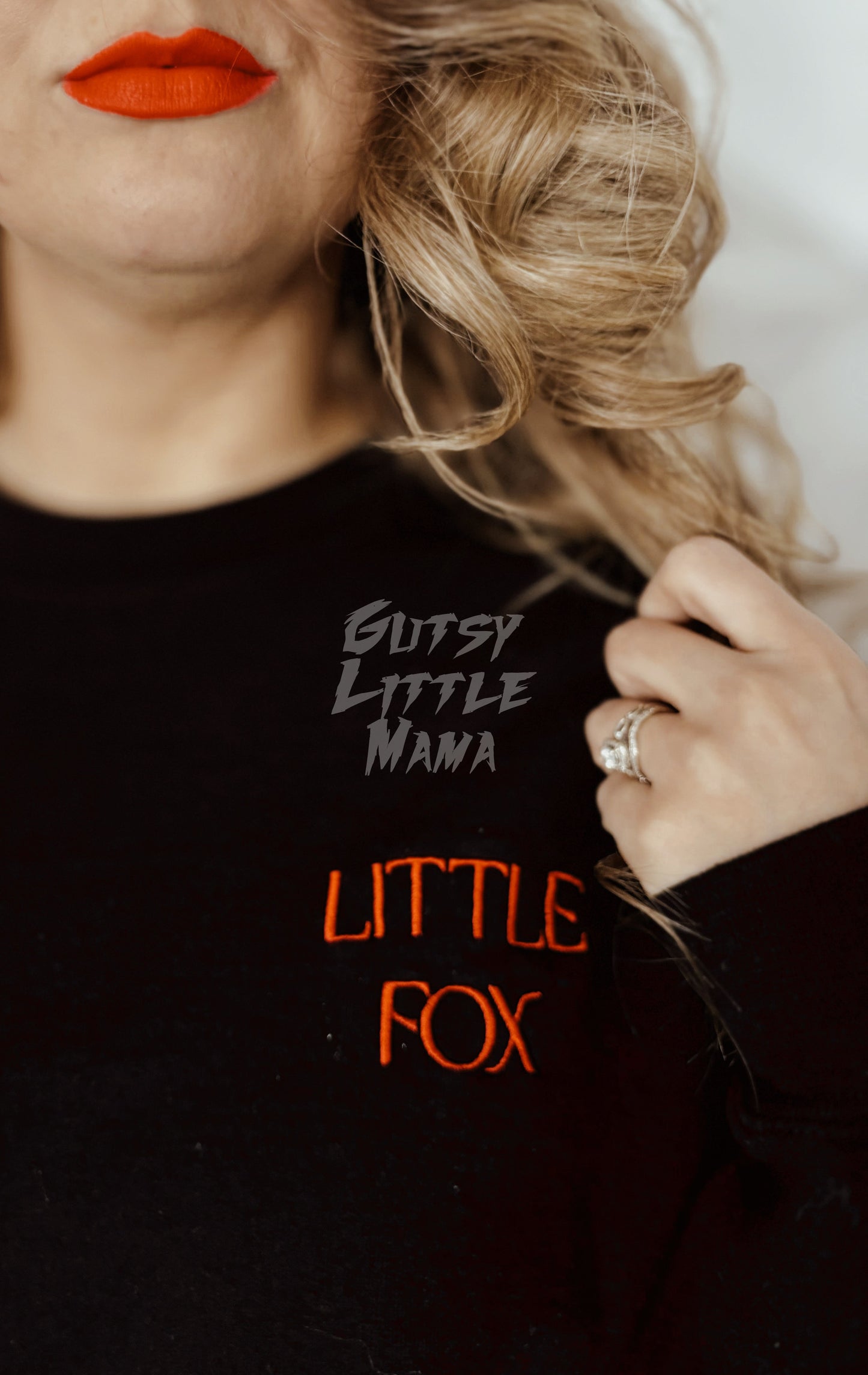 Little Fox Luxe Sweatshirt - Black