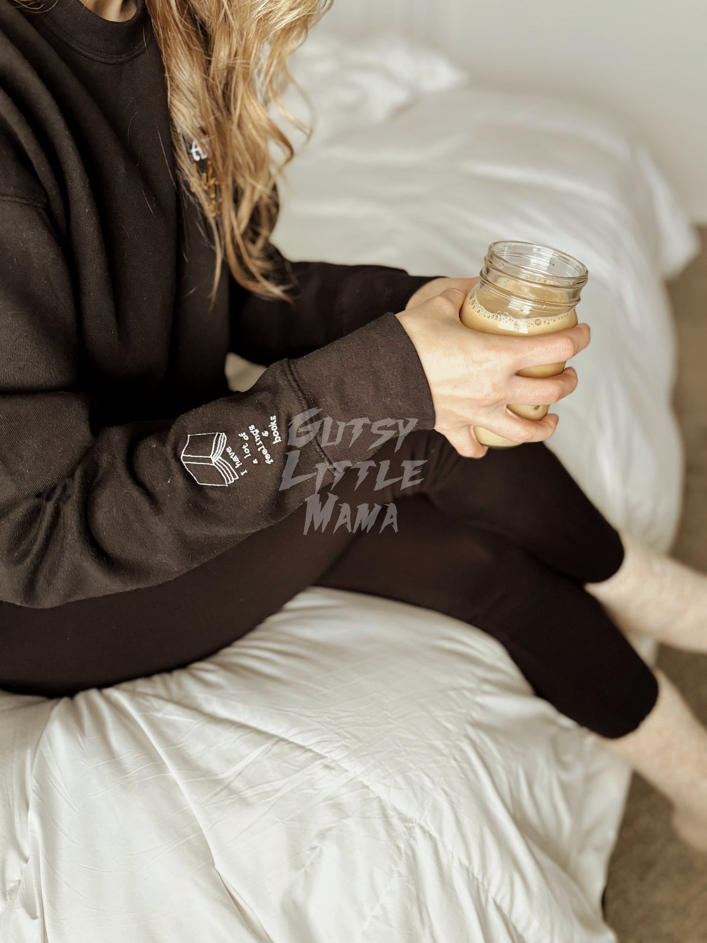 Probably Anxious Embroidered Crew Sweatshirt