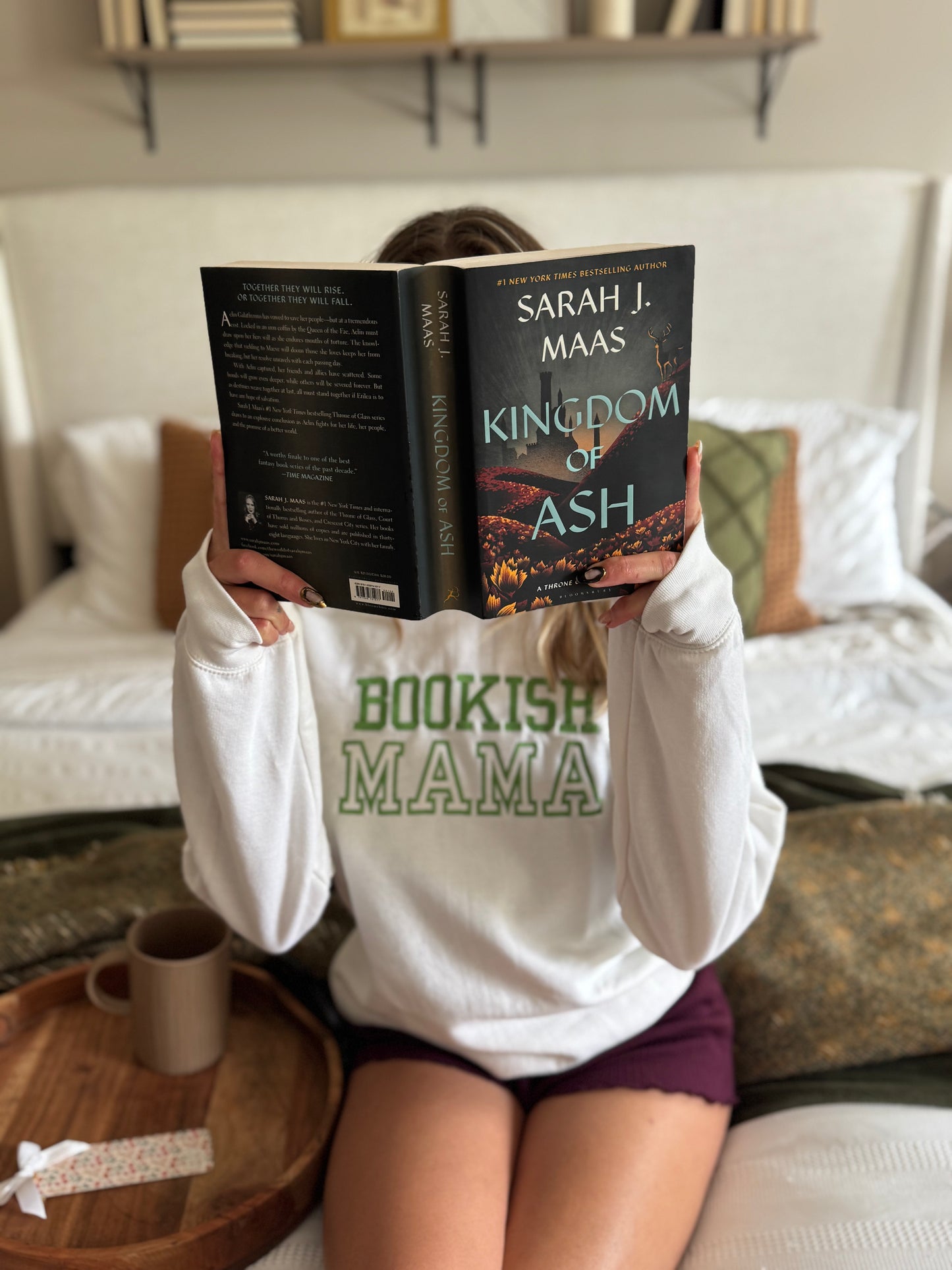 Bookish Mama Embroidered Crew