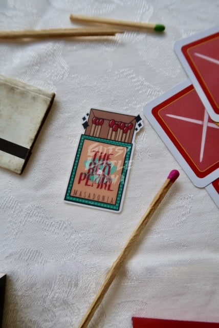 The Red Pearl Matchbook Sticker