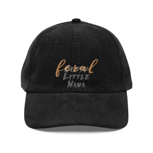 Feral Embroidered Corduroy Dad Hat