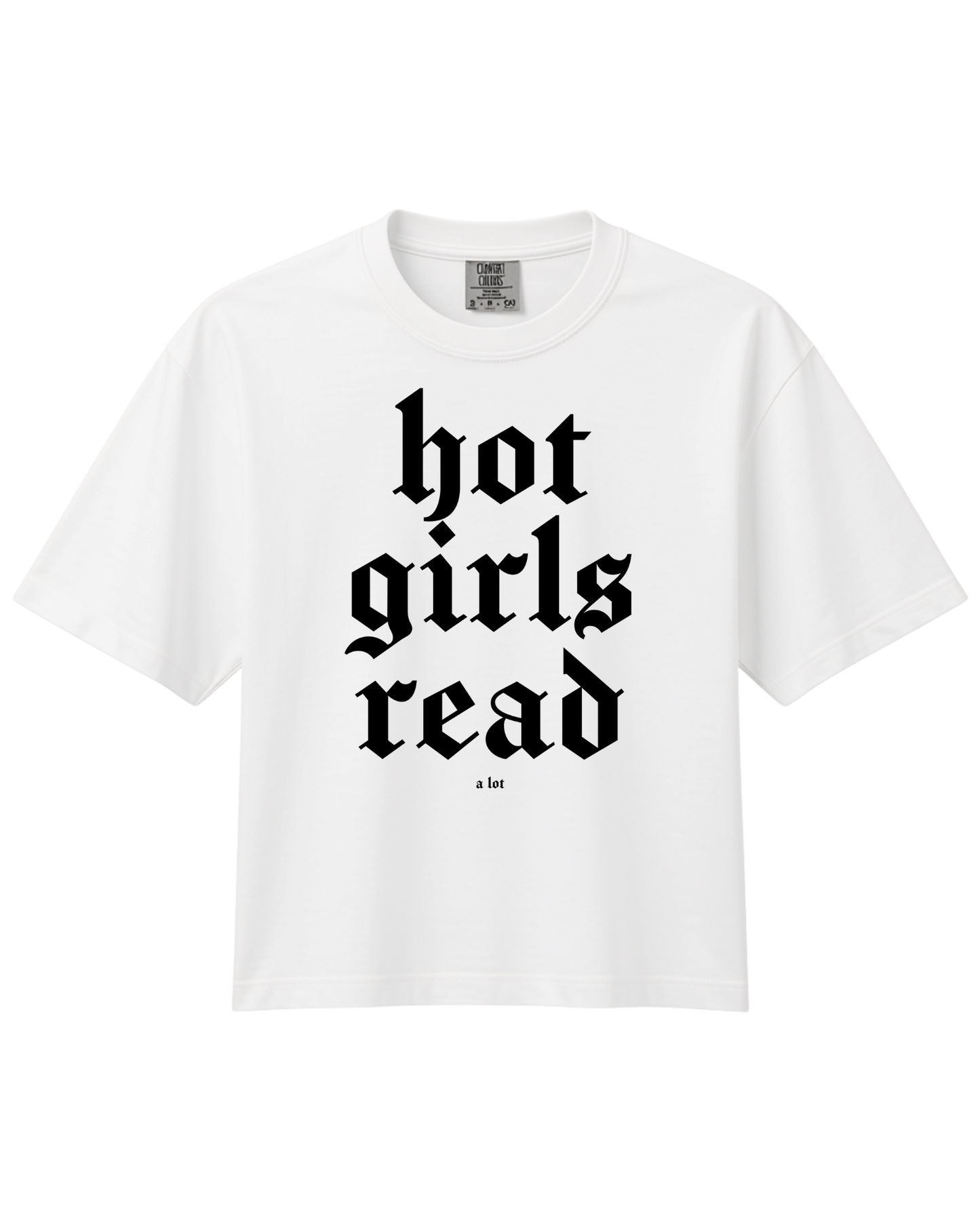 HOT GIRLS READ (a lot) Boxy Tee