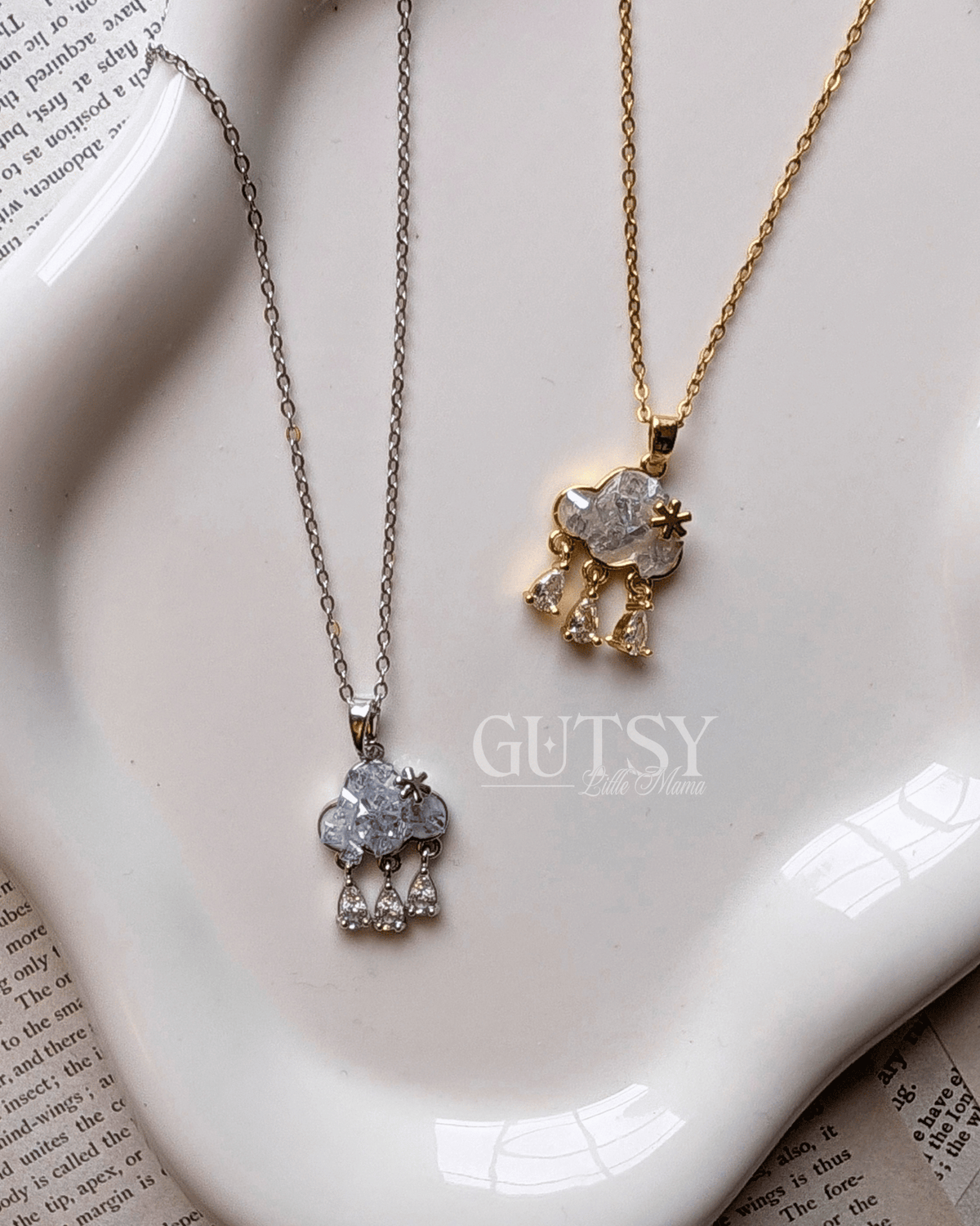 The Rainy Day Reader Necklace