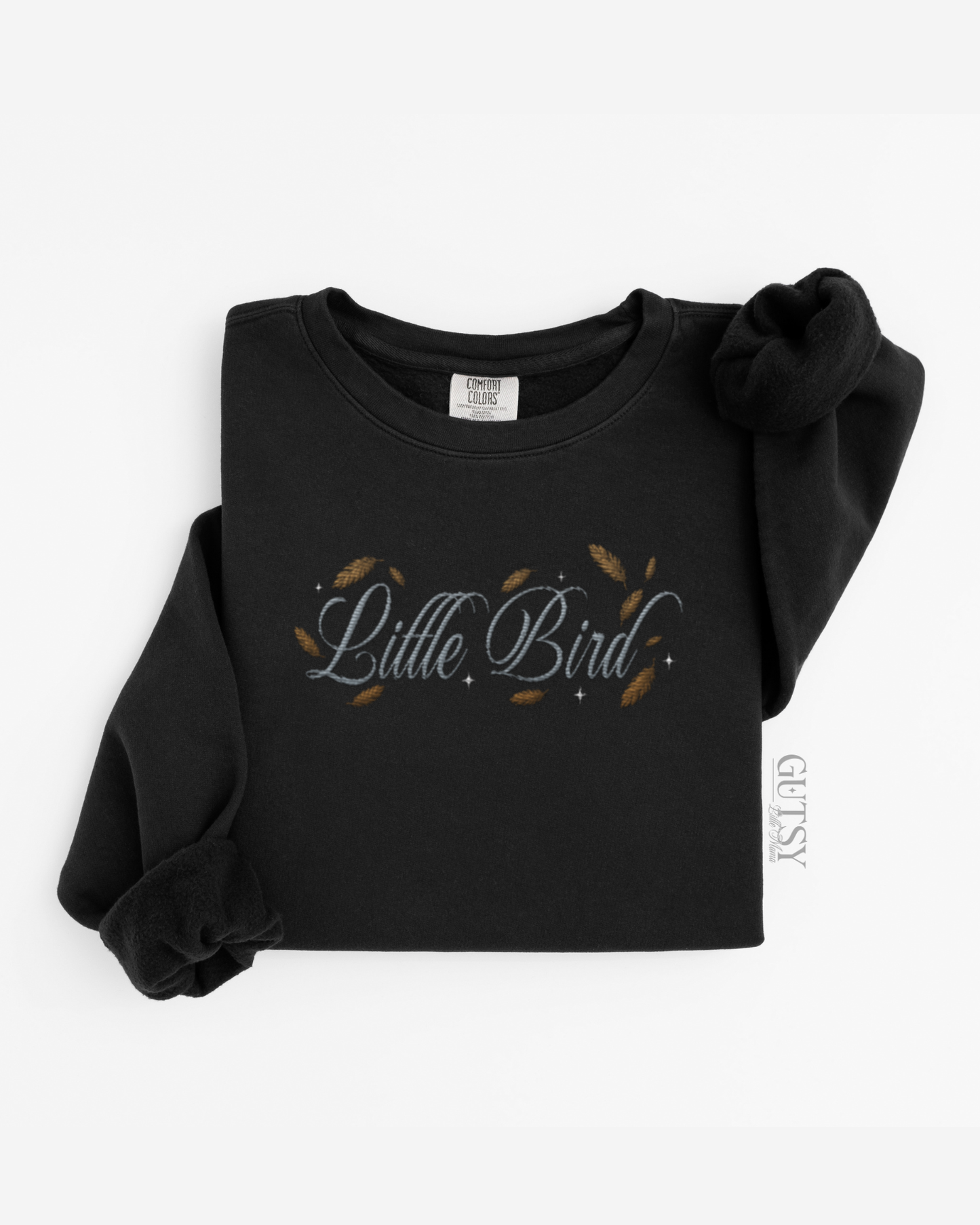 Little Bird Embroidered Crewneck Sweater