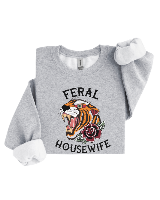 Feral Housewife Crewneck Sweater