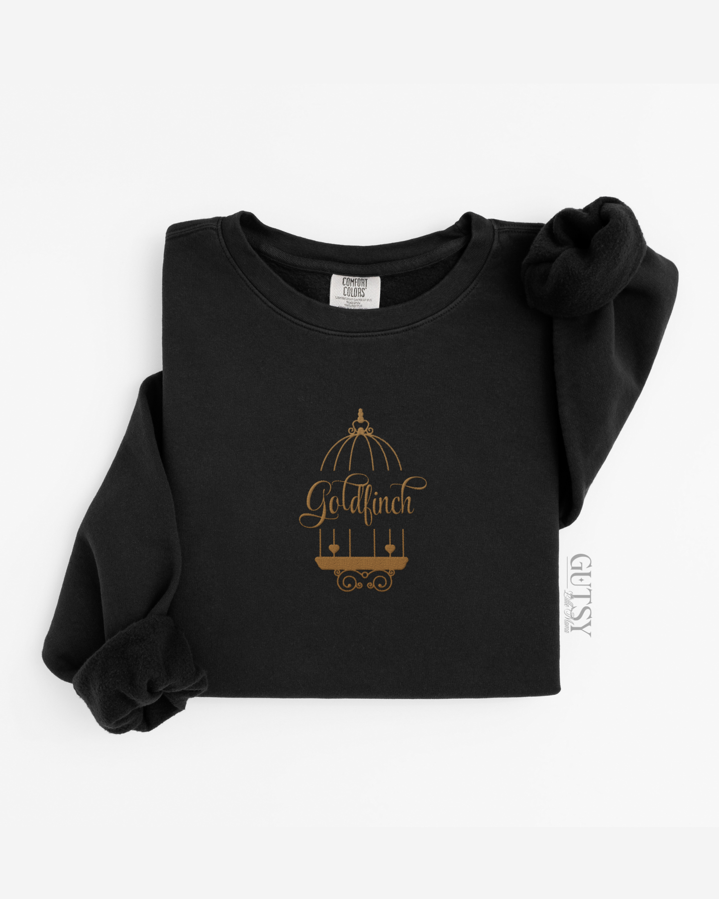 Goldfinch Embroidered Crewneck Sweater