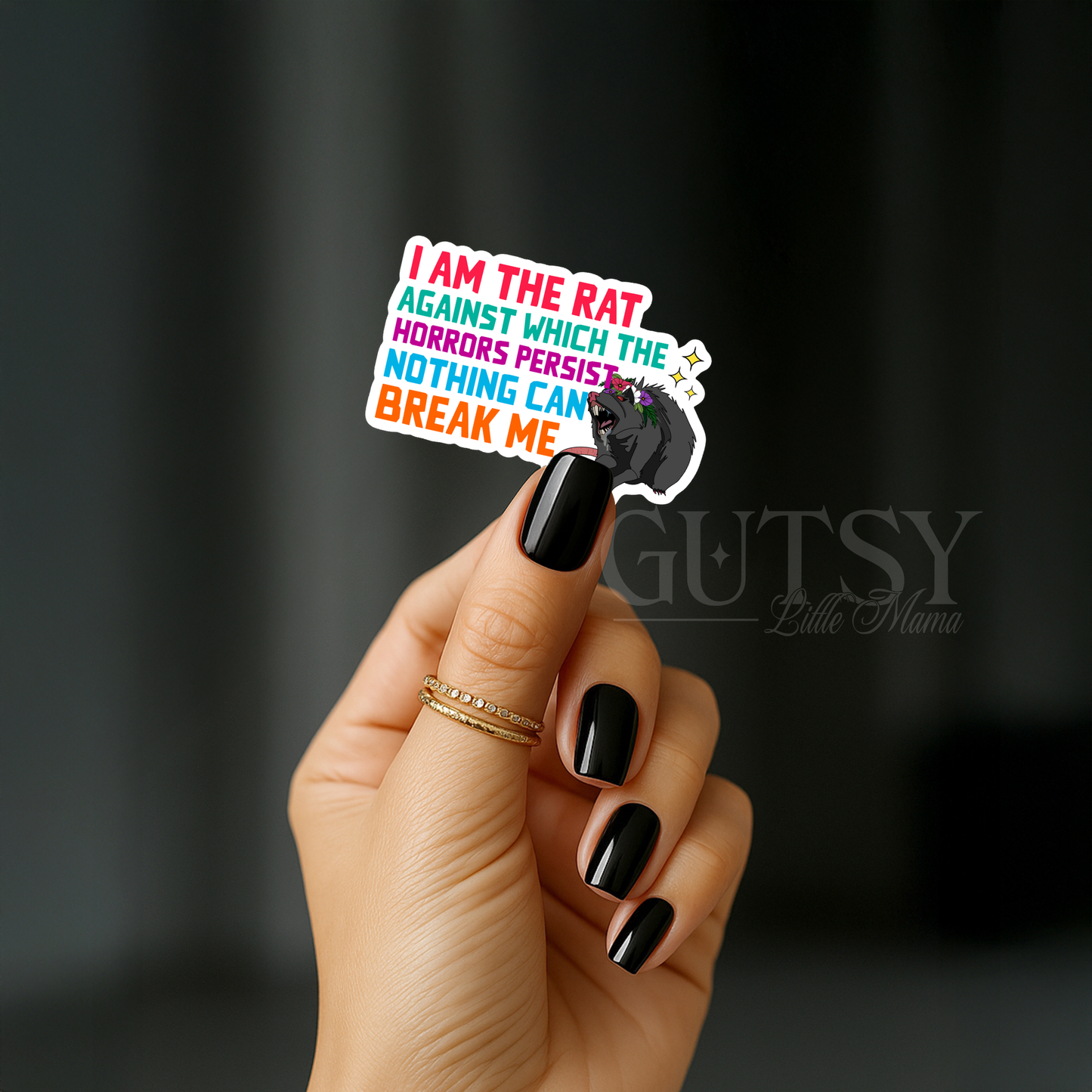 A Court of Trauma and Rage Parody Stickers