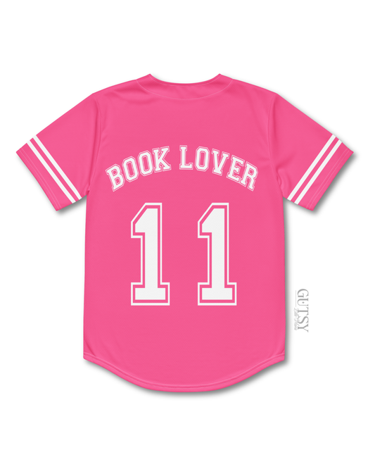 Girly Book Lover Baseball Jersey