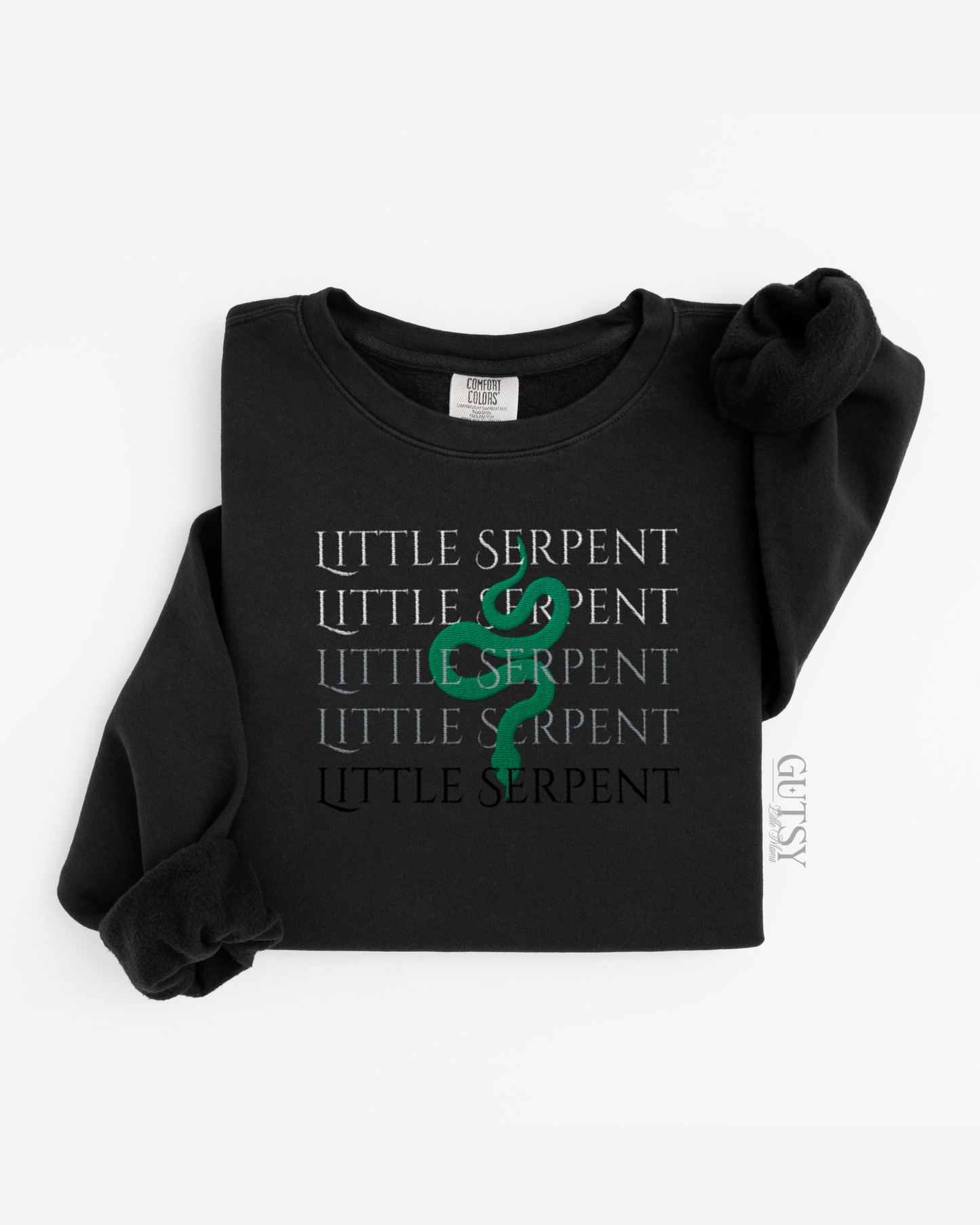 Little Serpent Embroidered Crewneck Sweater