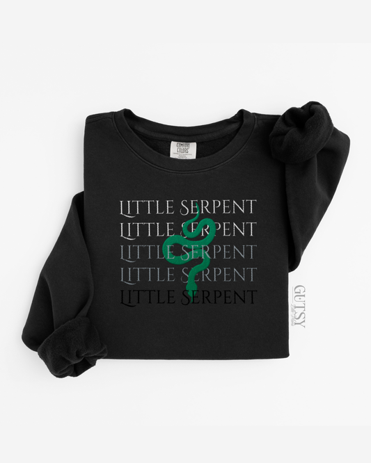 Little Serpent Embroidered Crewneck Sweater