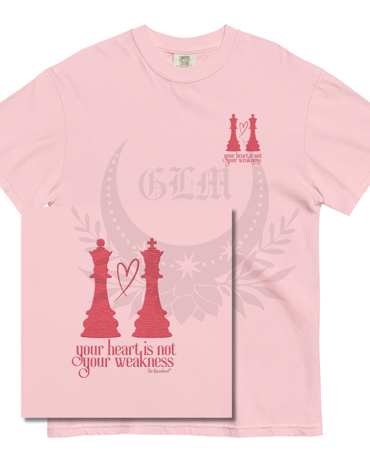 Your Heart is Not Your Weakness Embroidered Tee