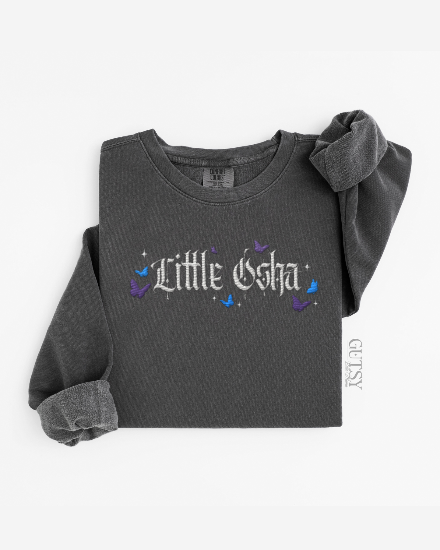 Little Osha Embroidered Crewneck Sweater
