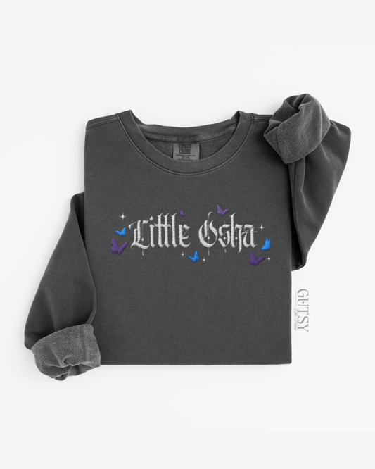 Little Osha Embroidered Crewneck Sweater