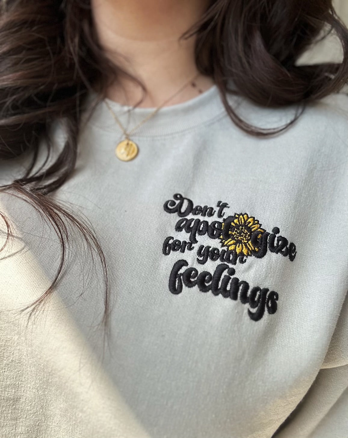 GLM x Erin Don’t Apologize for your Feelings Sweatshirt