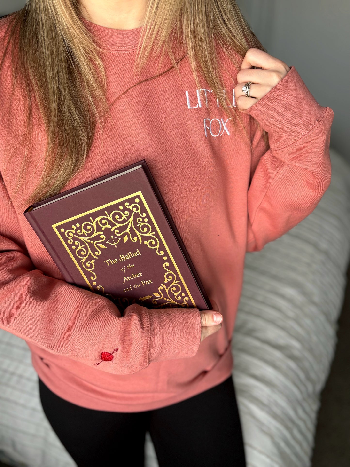 Little Fox Luxe Sweatshirt  - Rose Gold