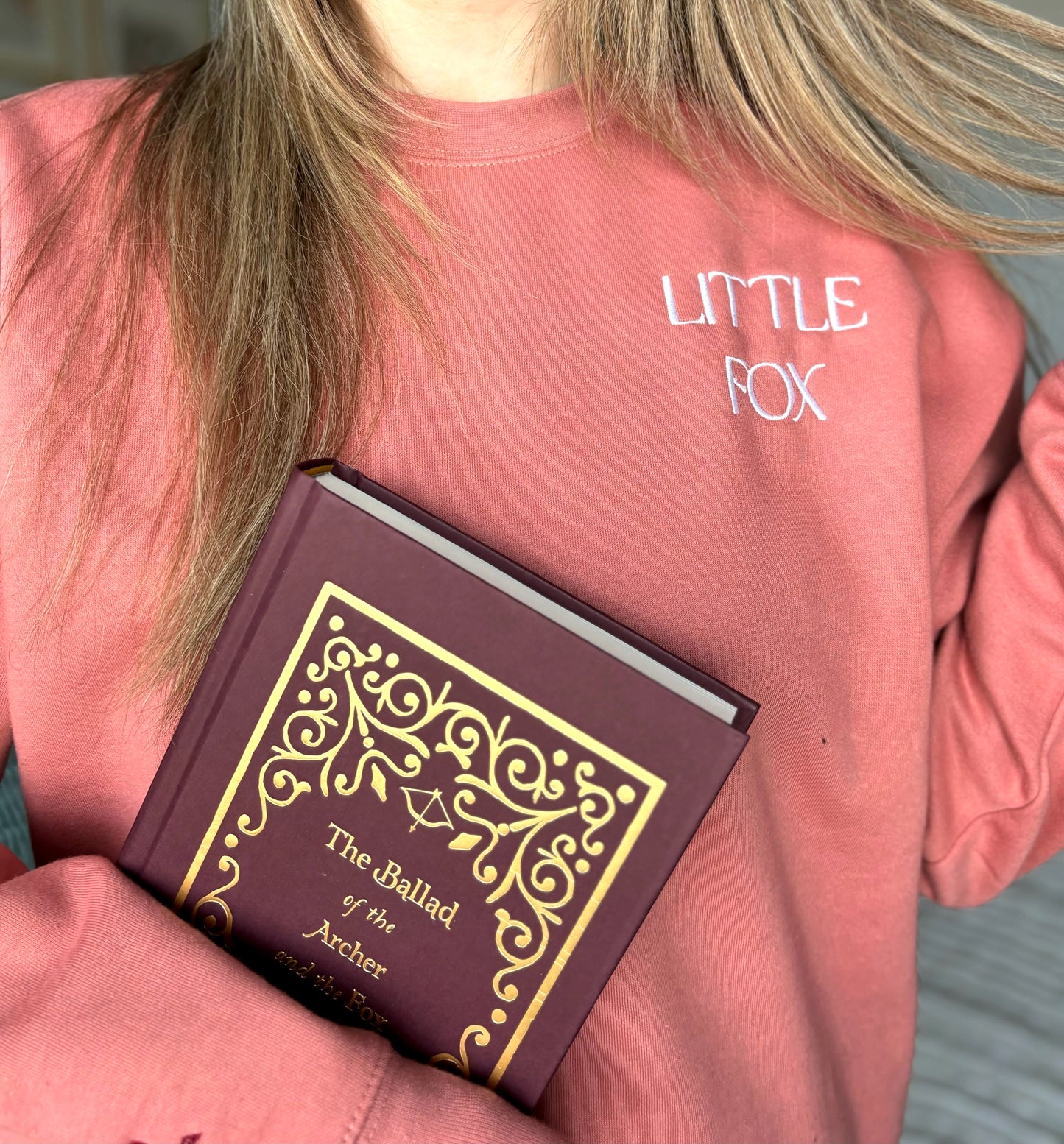 Little Fox Luxe Sweatshirt  - Rose Gold