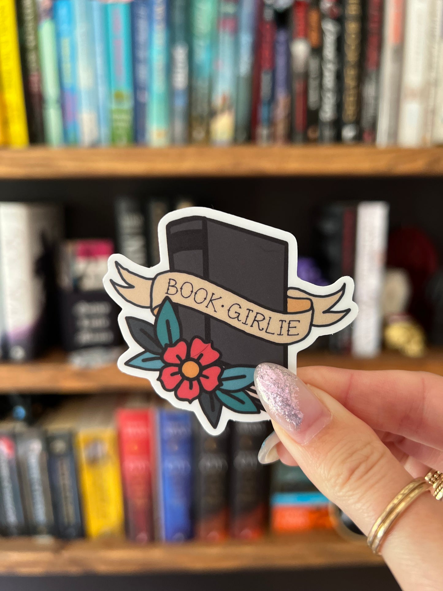 Bookish Girlie Physical Books Sticker