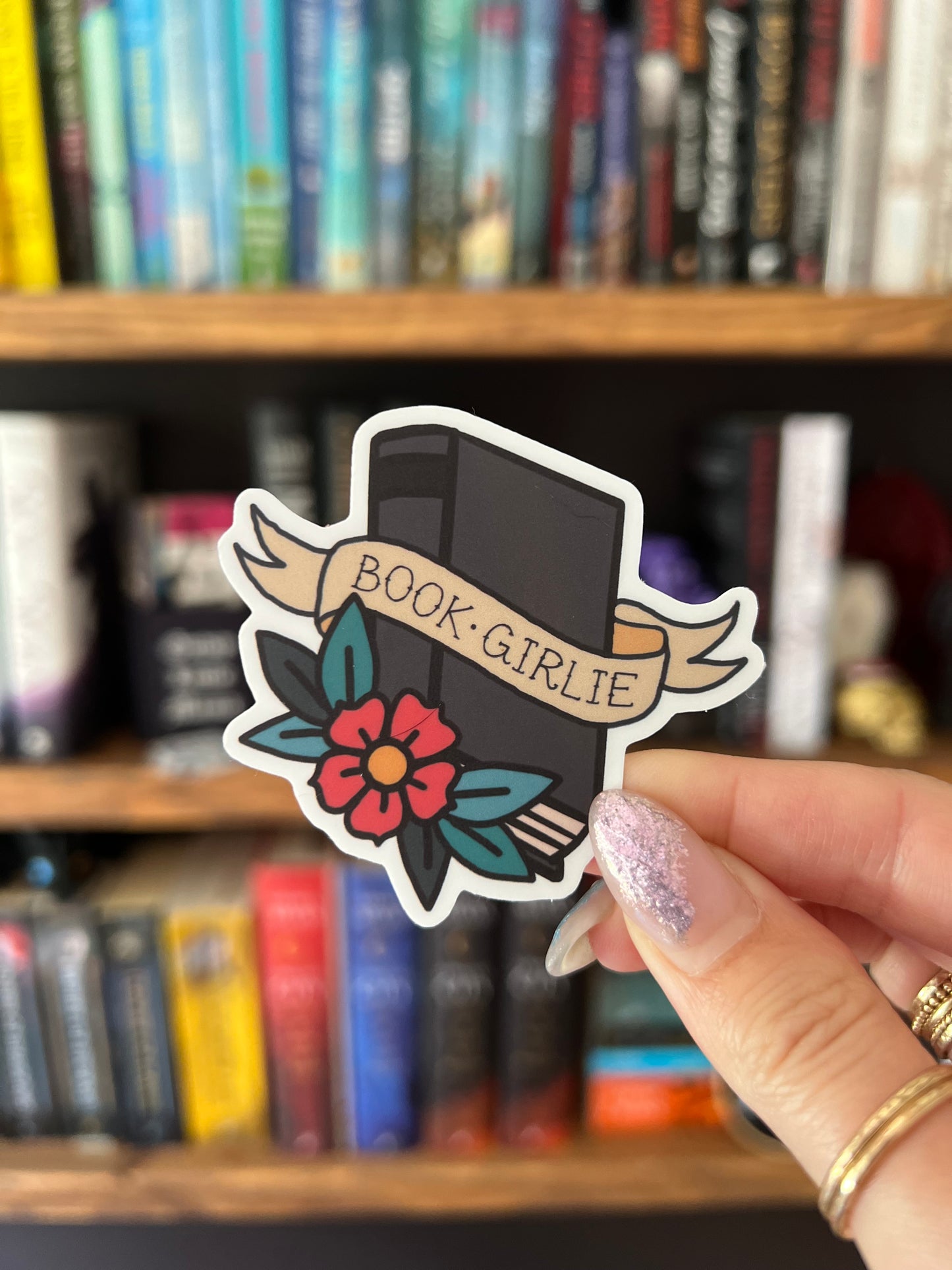 Bookish Girlie Physical Books Sticker