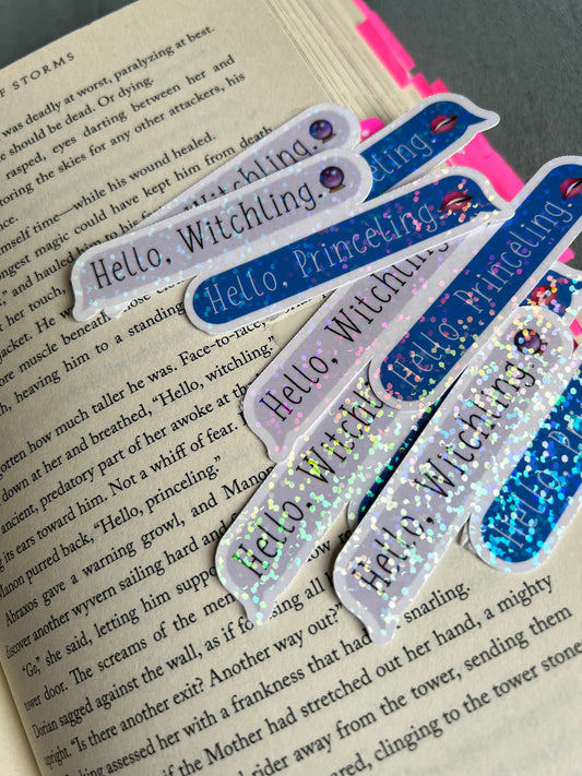 Hello Witchling Hello Princeling Text Bubble Sticker