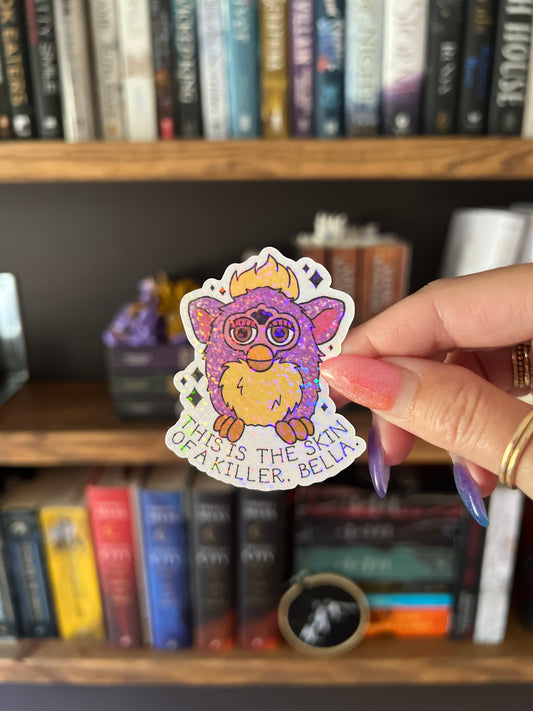 Skin of a Killer Furby Holographic Sticker