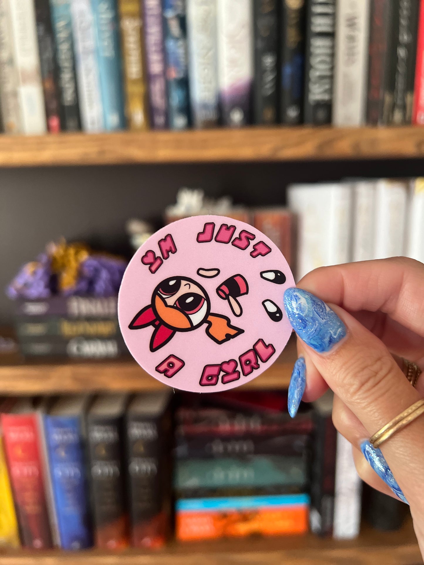 Im Just a Girl Blossom Sticker