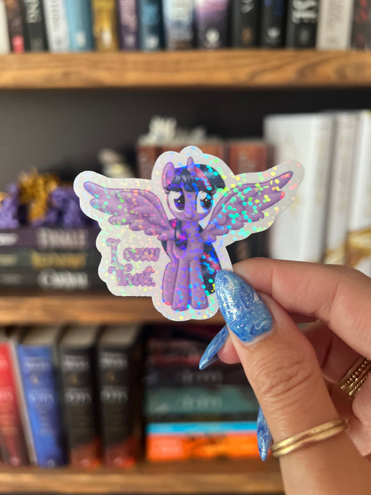 Purple Pegasus Sticker