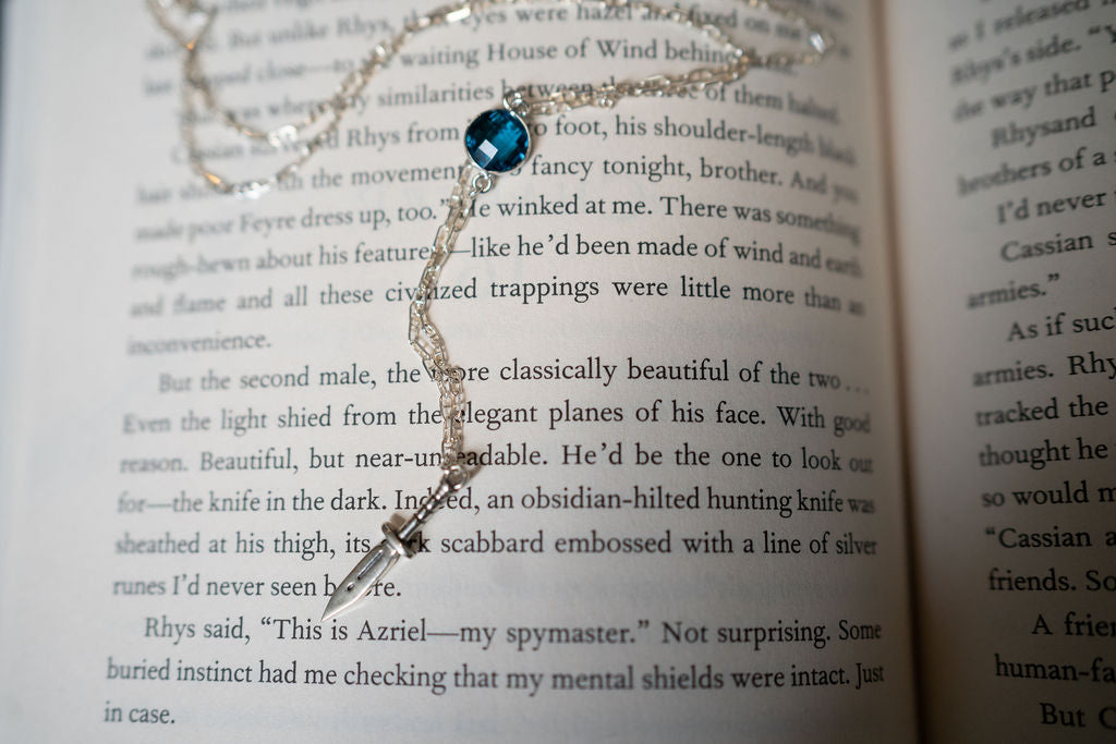 Azriel, The Shadowsinger Fae & Fantasy Sterling Silver Necklace