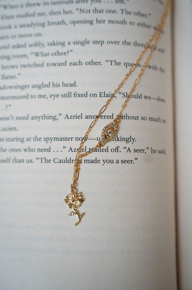 Elain, The Seer Fae & Fantasy Gold-Filled Necklace