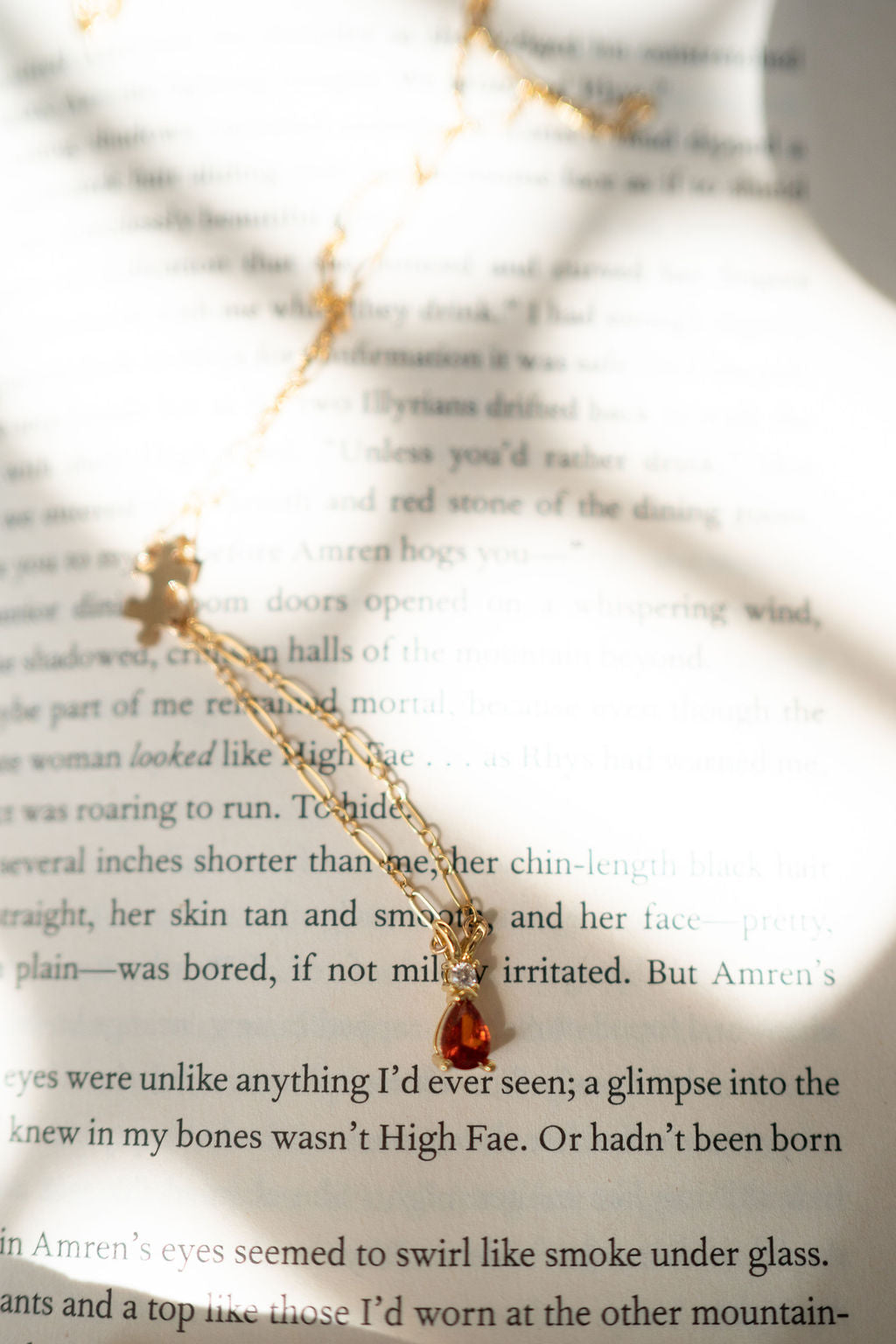 Amren, Tiny Ancient One Fae & Fantasy Gold-Filled Necklace