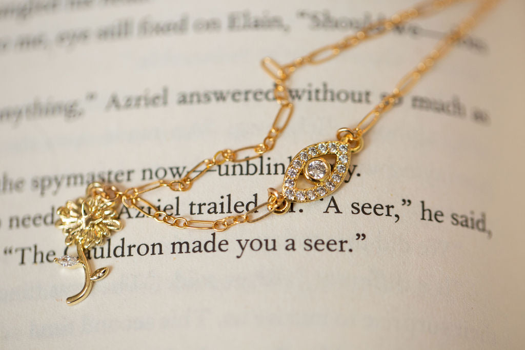 Elain, The Seer Fae & Fantasy Gold-Filled Necklace