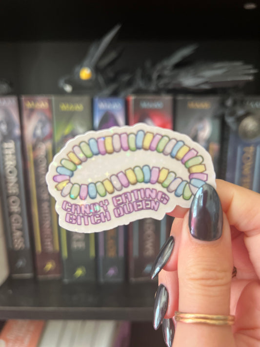 Candy Eating B!tch Queen Holographic Kindle Sticker