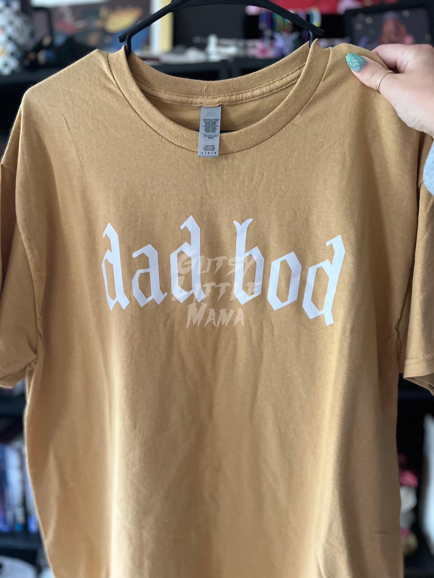 Dad Bod Vintage Gold Tee - LARGE