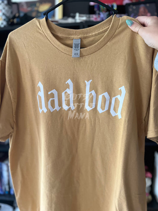 Dad Bod Vintage Gold Tee - LARGE