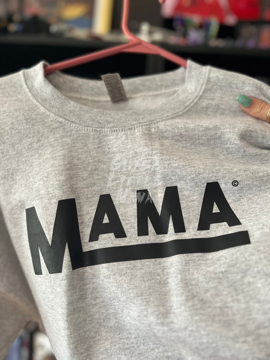 Mama Ash Grey Crewneck - LARGE