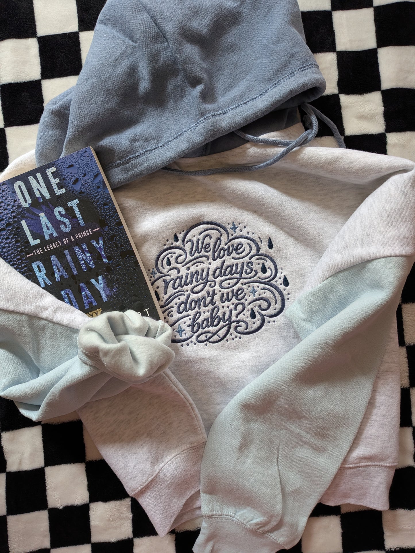 We Love Rainy Days Colorblock Hoodie