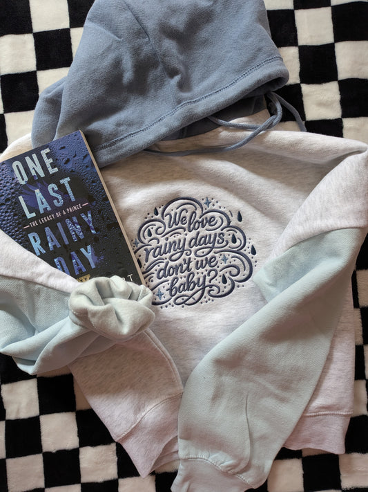 We Love Rainy Days Colorblock Hoodie