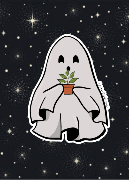 Fantasma de planta en maceta Pegatina