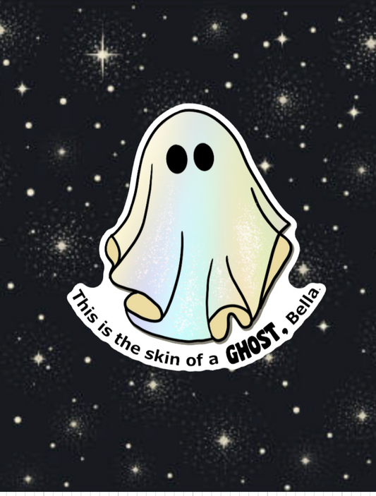 This is the Skin of a Ghost, Bella Sticker