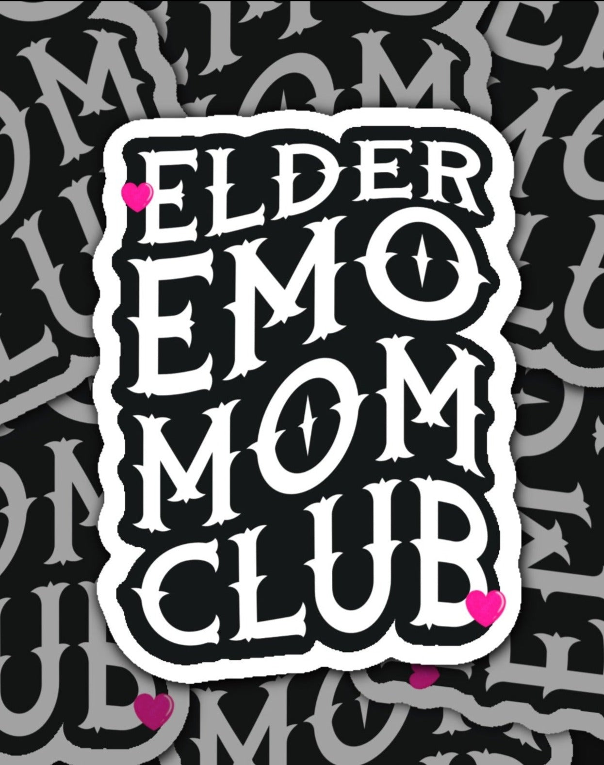 Elder Emo Mom Club Sticker