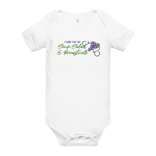 Soup, Salad, & Breastmilk Onesie