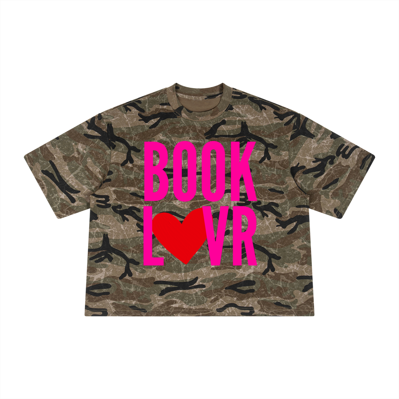 Unisex Boxy Camo Print T-Shirt